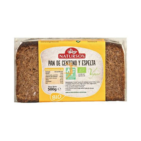 Pan De Centeno Y Espelta NATURSOY Herbolario Rosana