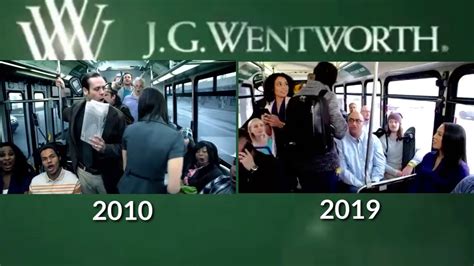 Jg Wentworth Opera Bus Commercial 2010 And 2019 Comparison Youtube