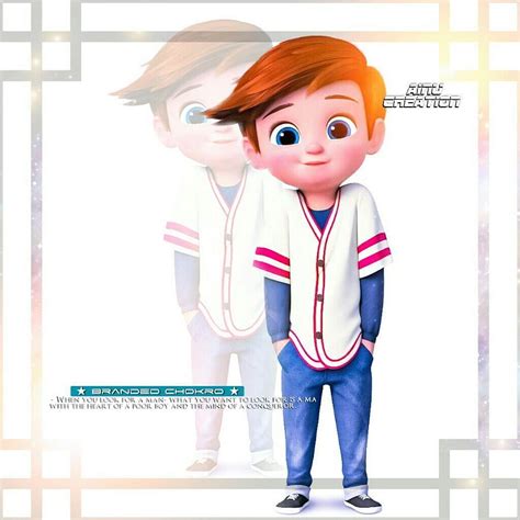 Intelligent Boy Cartoon
