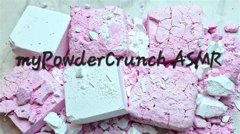 Pink Pasted Fresh Gym Chalk Blocks Crunchy Crispy Crush ASMR