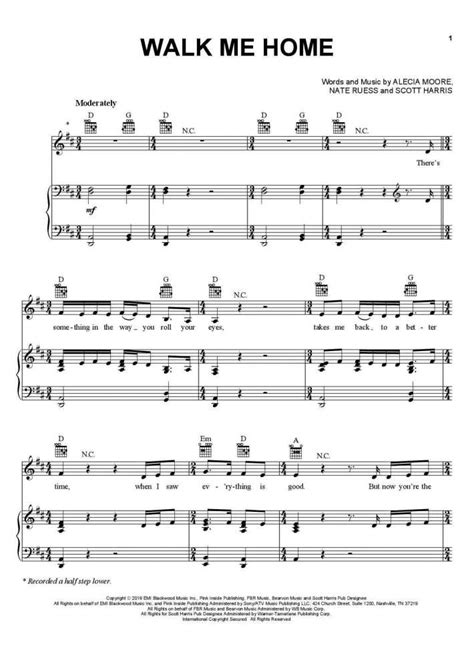 Walk Me Home Piano Sheet Music OnlinePianist