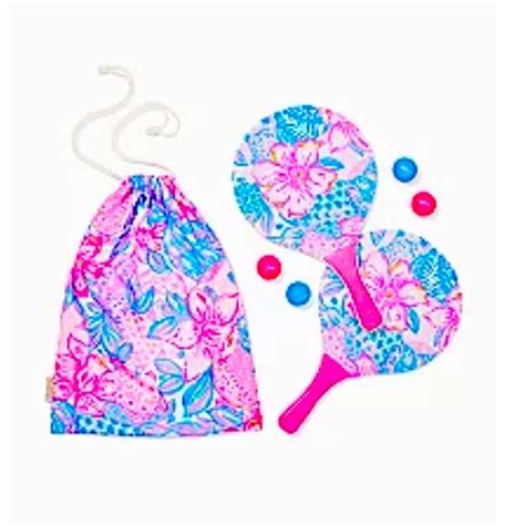 Lilly Pulitzer Games Lilly Pulitzer Printed Paddle Ball Setcolor