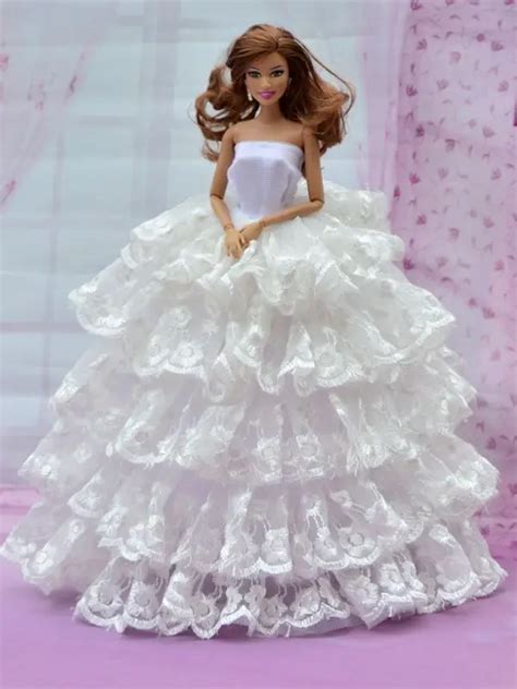 New Handmade 2014 Beautiful Doll Clothes For Barbie Doll Dress Dress The Best Christmas T