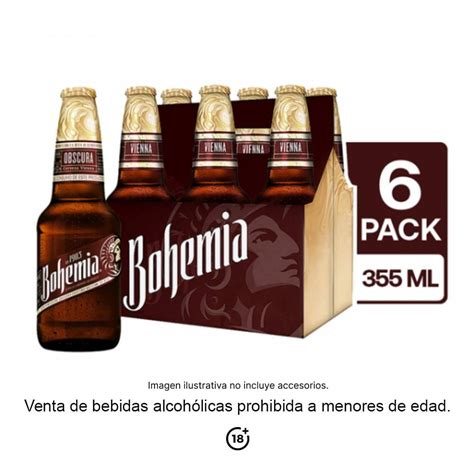 Cerveza Oscura Bohemia 6 Botellas De 355 Ml C U Walmart