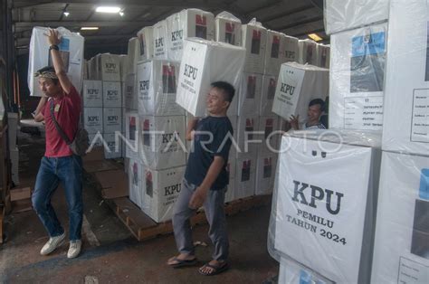 Pendistribusian Logistik Pemilu Kpu Klaten Antara Foto