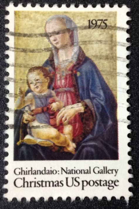 Us Stamp 1579 Used 1975 10c Christmas Madonna And Child 3 On