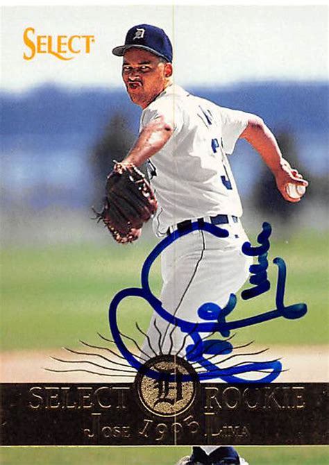 Jose Lima autographed Baseball Card (Detroit Tigers, FT) 1995 Pinnacle ...