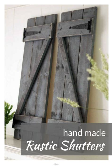 diy rustic wood shutters - Important Project History Fonction