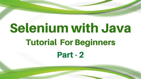 Selenium Java Tutorial Training Part Selenium Java Tutorial For