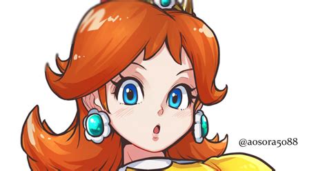 マリオ Princess Daisy あおそらのイラスト Pixiv