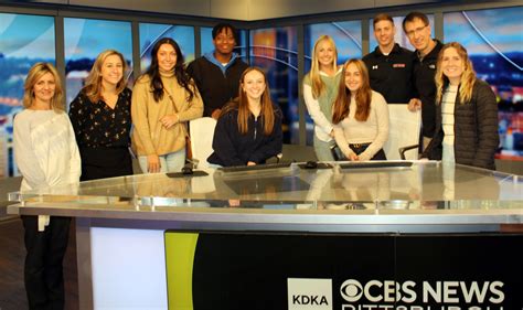 comm marketing students visit kdka tv troubadour
