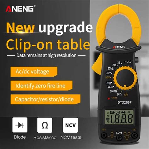 Jual Aneng Digital Multimeter Voltage Tester Clamp Meter Auto