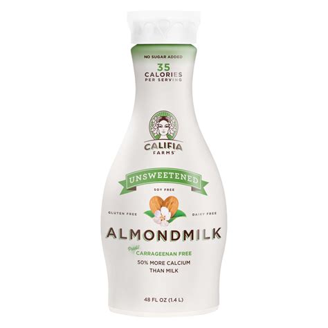 Califia Farms Unsweetened Vanilla Almond Milk 1 4 Liter Delivered In