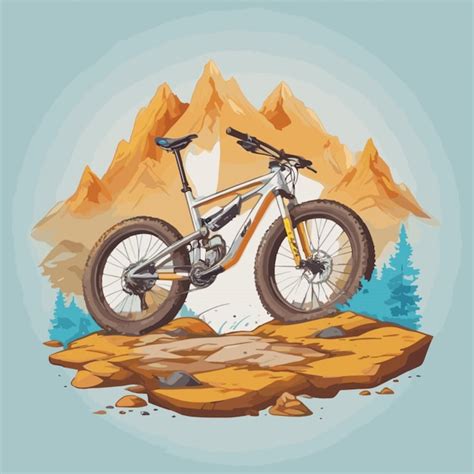 Premium Vector Mountain Bike Vector On A White Background