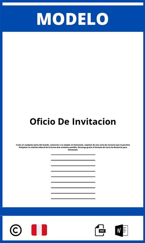 Modelo De Oficio De Invitacion En Word 2025