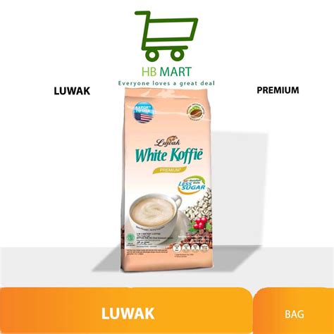 Luwak White Coffee Less Sugar 10 Sachet X 20 Gr Lazada Indonesia