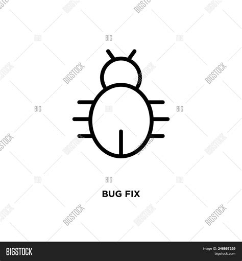 Bug Fix Vector Icon Vector And Photo Free Trial Bigstock