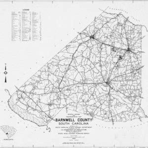 BARNWELL COUNTY SCDOT MAP - Barnwell County