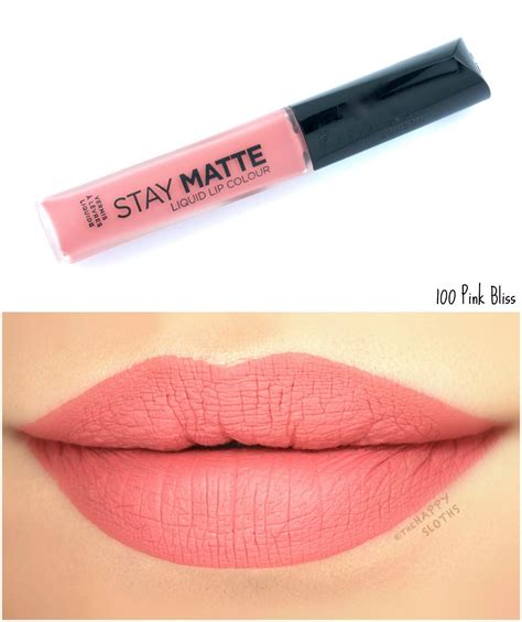 Rimmel London Stay Matte Liquid Lip Colour 100 Pink Bliss Review And