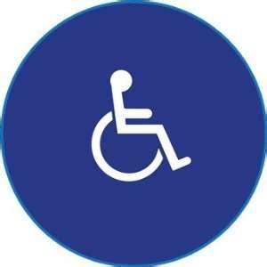 Ada Compliant Restroom Door Signs With Female And Wheelchair Symbols