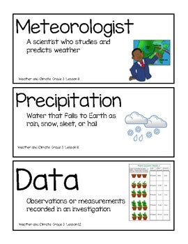 Amplify Grade Weather And Climate Vocab Unit Ch Questions Etc