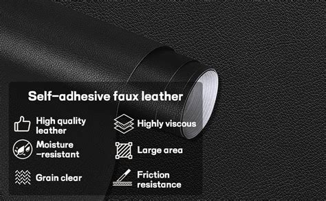 Faux Leather Self Adhesive 10 X 160 Cm Faux Leather Repair Kit For Couch Car Seat Sofa