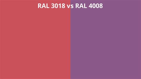 Ral 3018 Vs 4008 Ral Colour Chart Uk