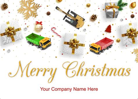 Dump Truck Christmas Cards