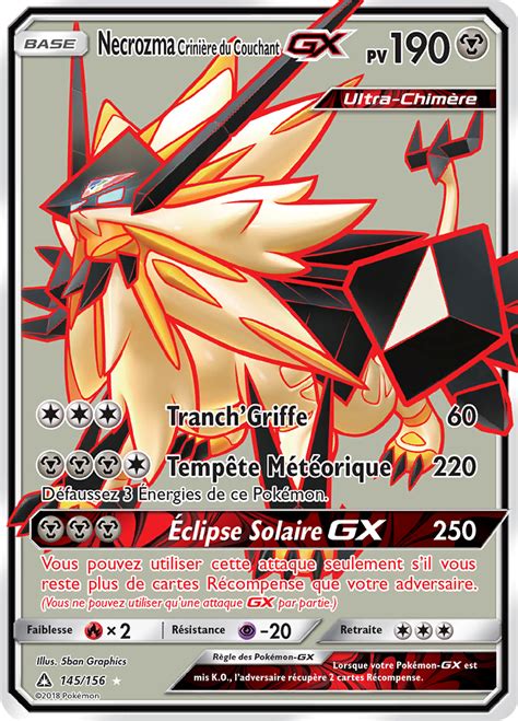 Necrozma Crinière du Couchant GX Soleil et Lune Ultra Prisme 145