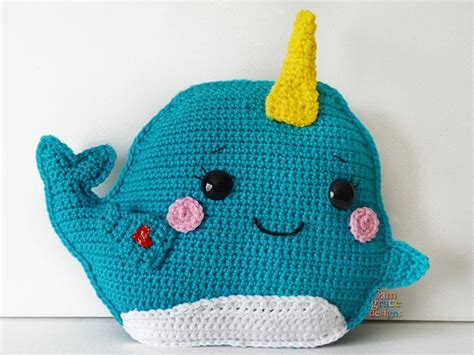 Narwhal Kawaii Cuddler Crochet Pattern Bonanza