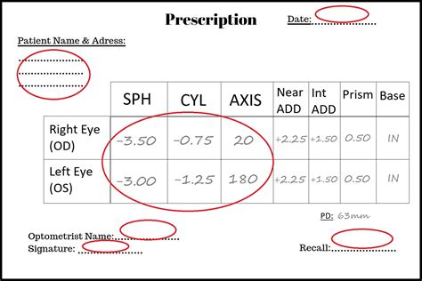 How To Read Your Prescription Optical King