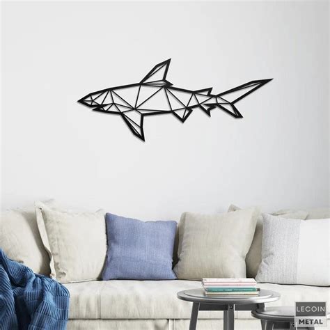 Déco Murale Requin En Métal