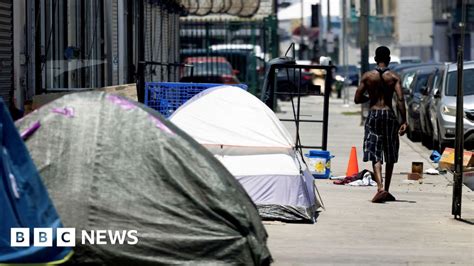 California Gov Gavin Newsom Orders Homeless Camps Dismantled Bbc News