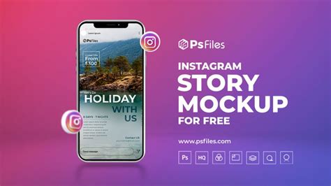 Free Instagram Live Mockup Psd Psfiles