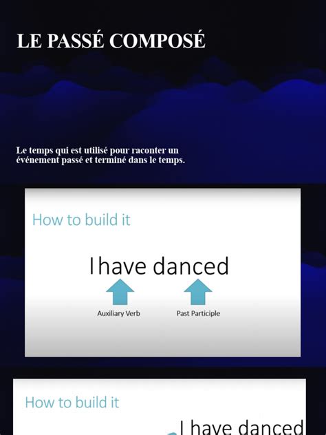 Le Passe Compose Ppt Pdf