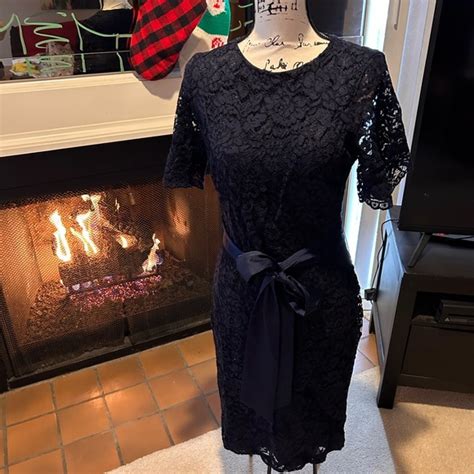 Chaps Dresses Chaps Navy Blue Dress Poshmark