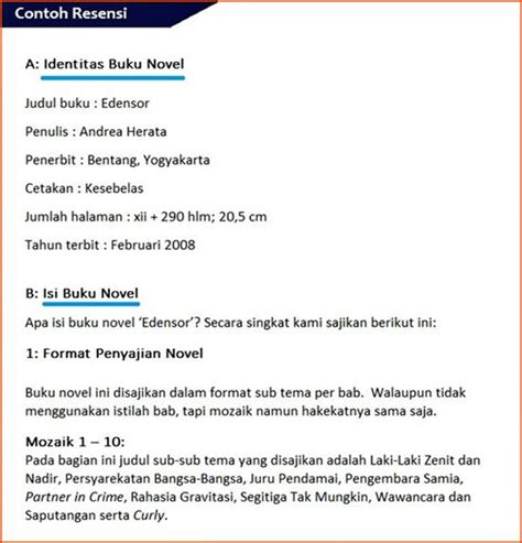 Contoh Resensi Buku Ilmiah 10 Contoh Resensi Buku Yang Baik Dan Benar