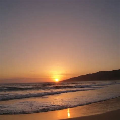 At The Beach At Sunset