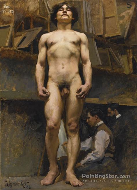 Academic Nude In The Academie Julian 1896 Artwork By Joseph Christian