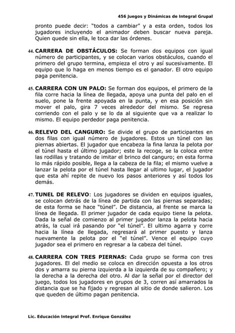 Dinamicas De Integracion Grupal Pdf