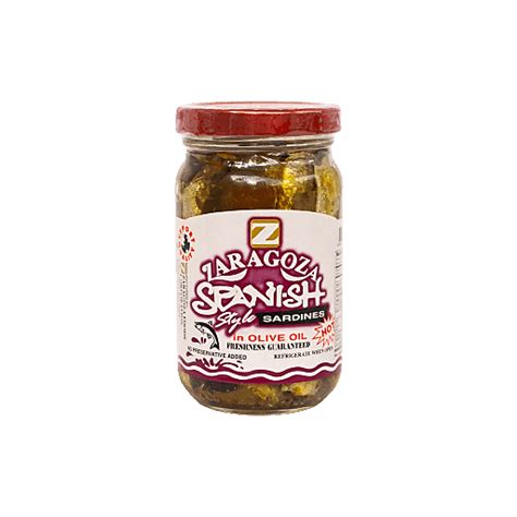 Zaragoza Spanish Style Sardines In Olive Oil Hot 220g Canned