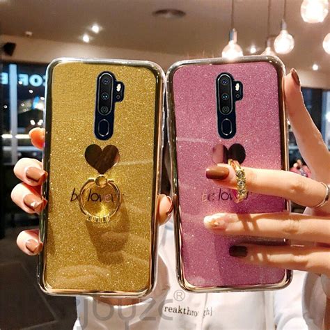 For Oppo Realme Pro C Luxury Phone Cases Love Glitter Case For Oppo