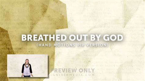 Breathed Out By God Hand Motions Pip Version Lyric Media Lyric