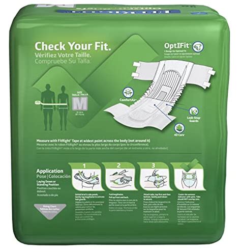 Fitright Ultra Adult Diapers Disposable Incontinence Briefs With Tabs