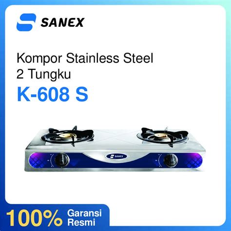 Sanex Kompor Gas 2 Tungku K 608 S Sanex Indonesia