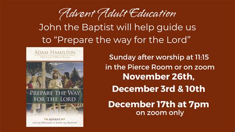 Advent Adult Education Southminster Presbyterian Church