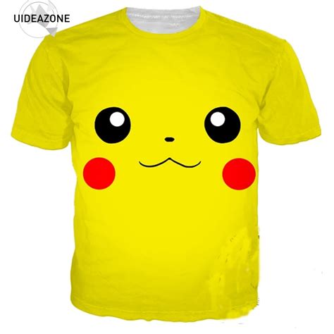 Pokemon Pikachu Face D T Shirt Tshirt Men Women Short Sleeve O Neck