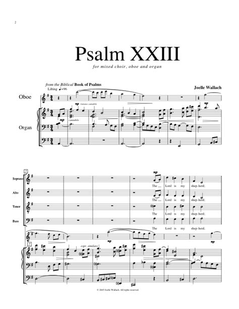 Psalm 23 | Joelle Wallach, Composer