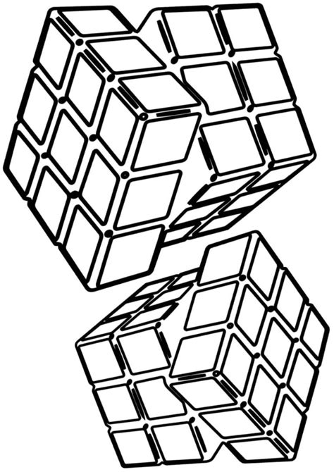 Rubiks Cube Coloring Pages