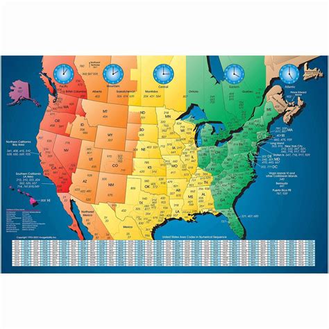 Usa Map With Time Zones